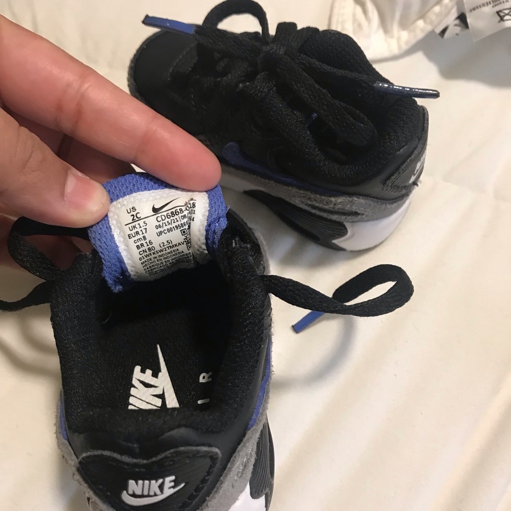 Nike Black and Blue Sneakers